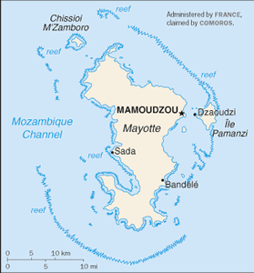 Mayotte map