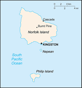 Norfolk Island map