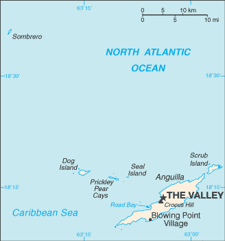 Anguilla map Anguilla map