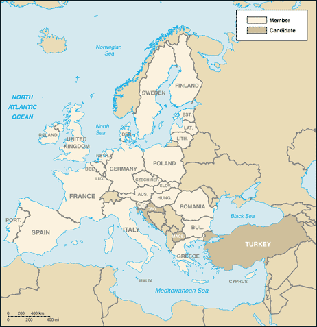 European Union map European Union map