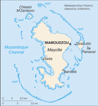 Mayotte map Mayotte map