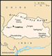 Bhutans map