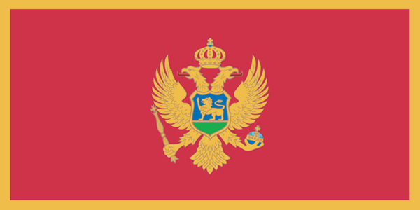 Montenegro flag Montenegro flag