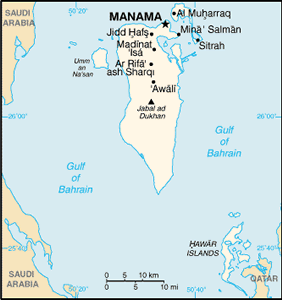 Bahrain map