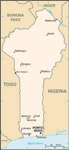 Benin map