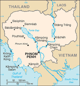 Cambodia map