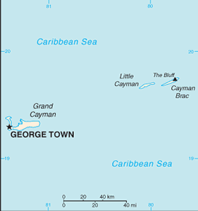 Cayman Islands map