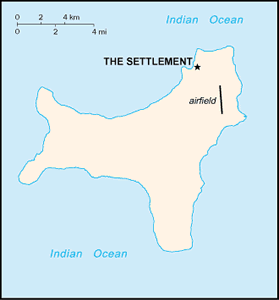 Christmas Island map