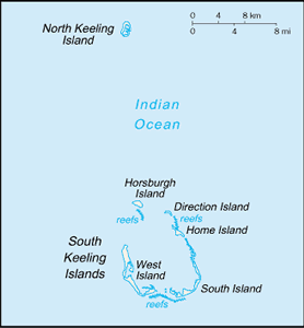 Cocos (Keeling) Islands map