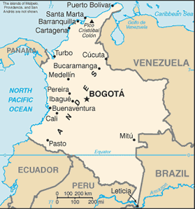 Colombia map