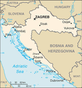 Croatia map