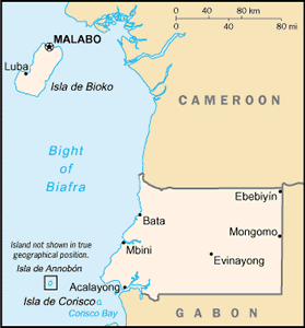 Equatorial Guinea map