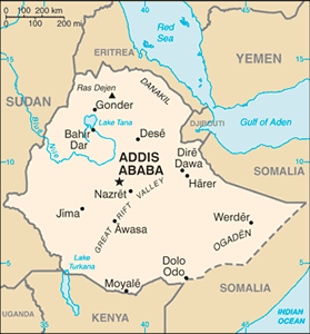 Ethiopia map