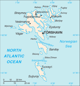 Faroe Islands map