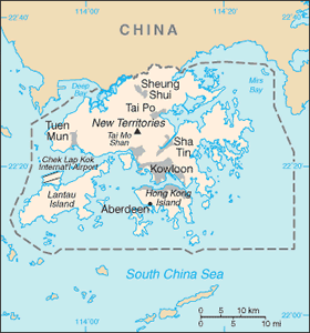 Hong Kong map