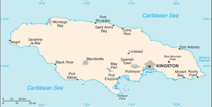 Jamaica map