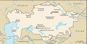 Kazakhstan map