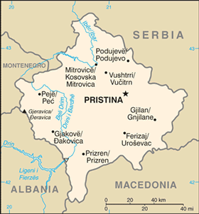 Kosovo map