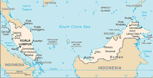 Malaysia map