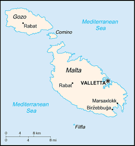 Malta map