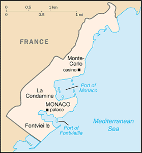 Monaco map