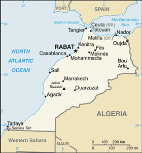 Morocco map