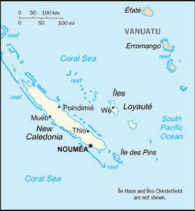 New Caledonia map