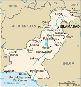 Pakistan map