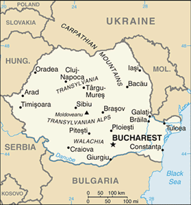 Romania map