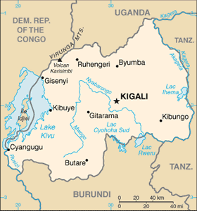 Rwanda map