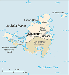 Saint Martin map
