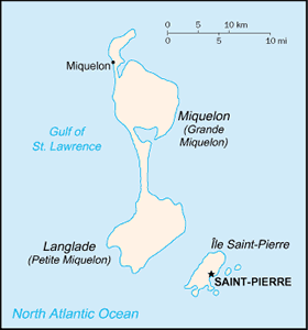 Saint Pierre and Miquelon map