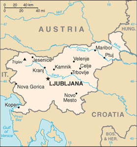 Slovenia map