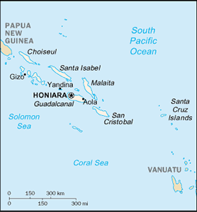 Solomon Islands map