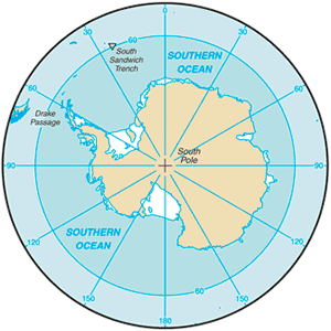 Southern Ocean map