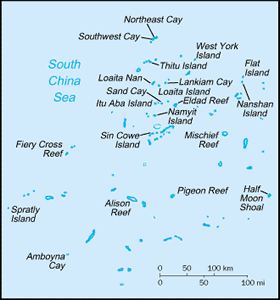 Spratly Islands map