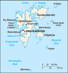 Svalbard map