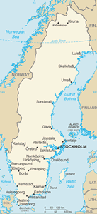 Sweden map