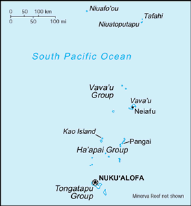 Tonga map