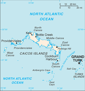 Turks and Caicos Islands map