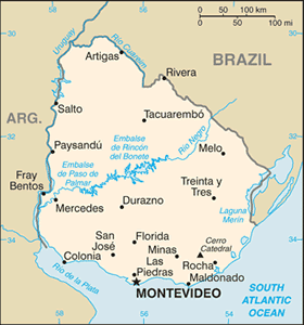 Uruguay map