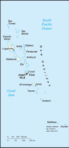 Vanuatu map