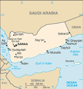 Yemen map