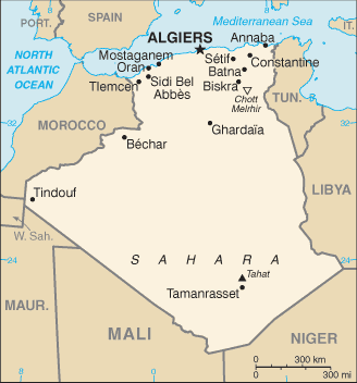 Algeria map Algeria map