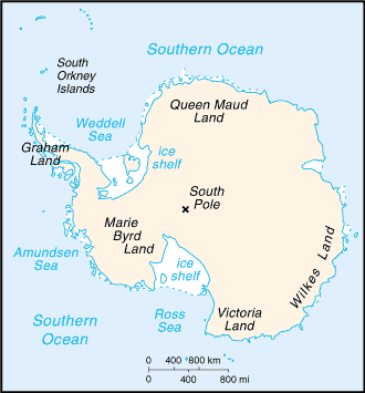 Antarctica map