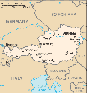 Austria map Austria map