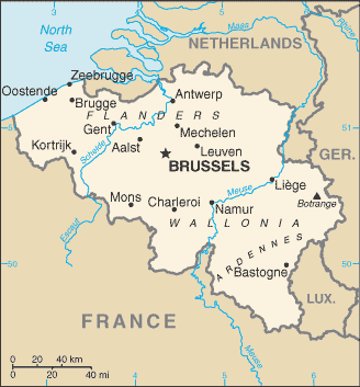 Belgium map Belgium map