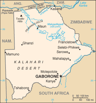 Botswana map Botswana map