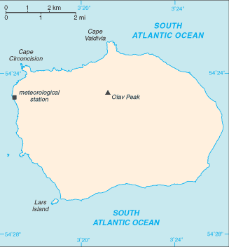 Bouvet Island map Bouvet Island map