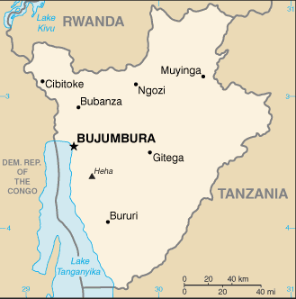 Burundi map Burundi map